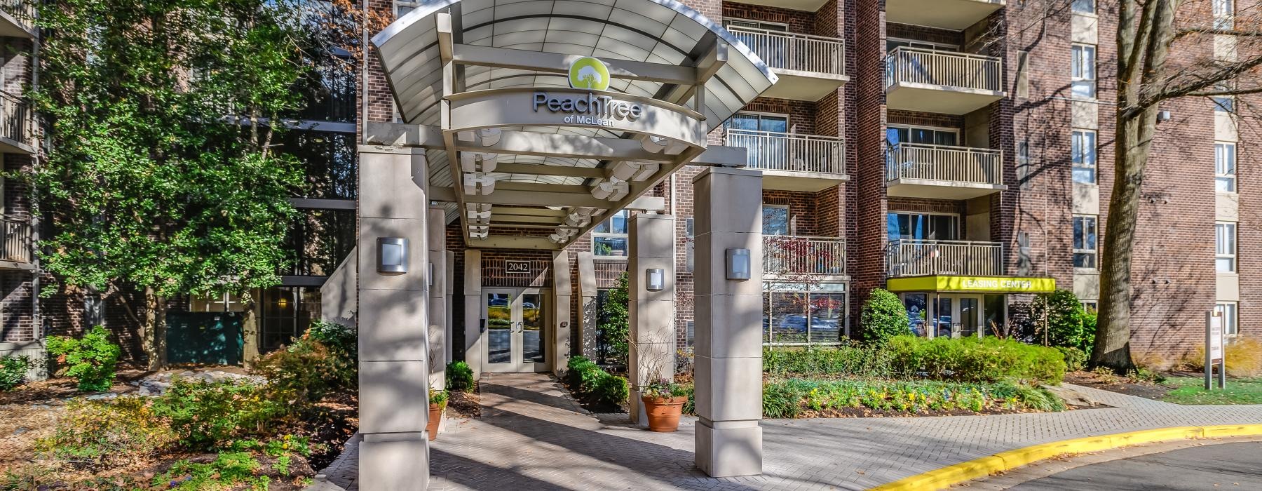 a building with a sign on it