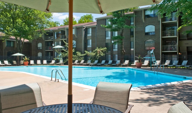 spacious swimming pool