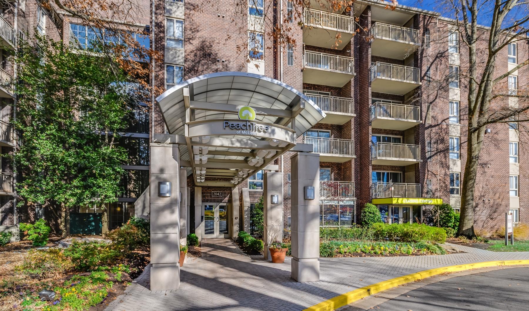 a building with a sign on it